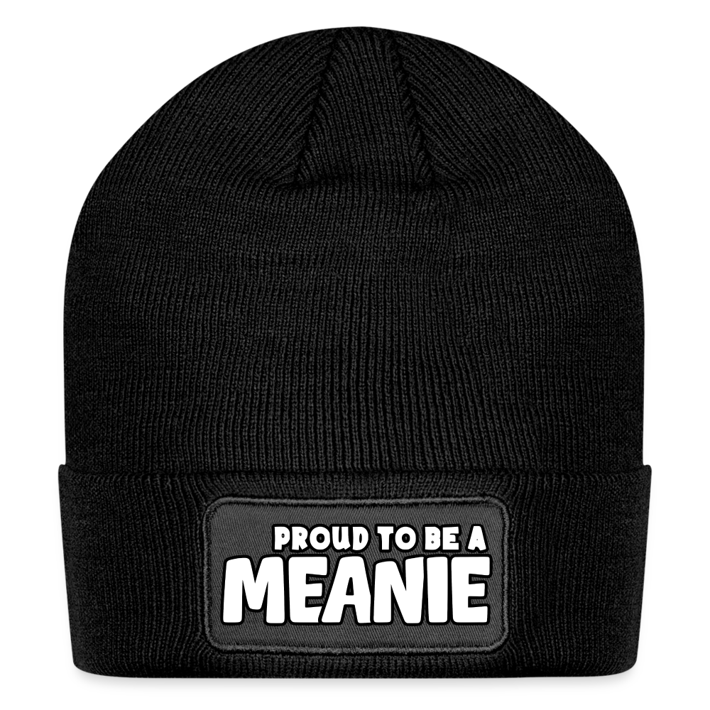 PROUD TO BE A MEANIE - Patch Beanie - black