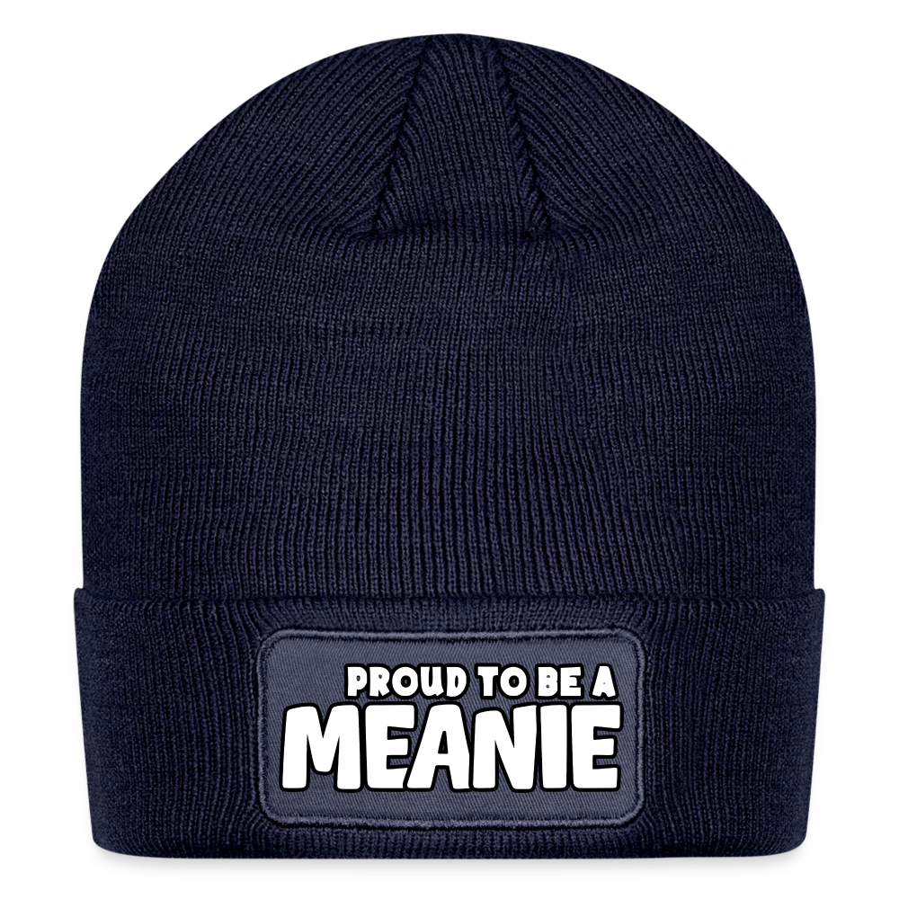 PROUD TO BE A MEANIE - Patch Beanie - navy