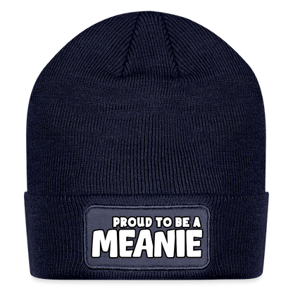 PROUD TO BE A MEANIE - Patch Beanie - navy