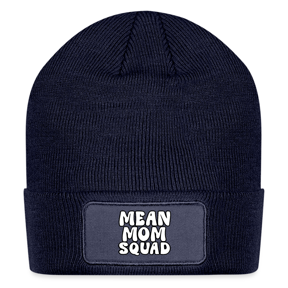 Mean Mom SQUAD - Patch Beanie - navy