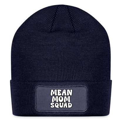 Mean Mom SQUAD - Patch Beanie - navy