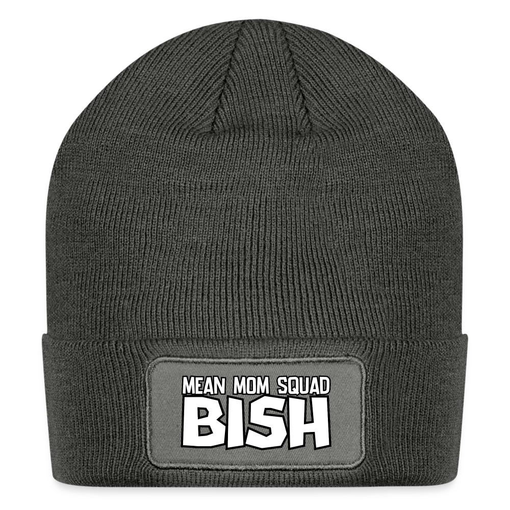 Mean Mom SQUAD BISH - Patch Beanie - charcoal grey