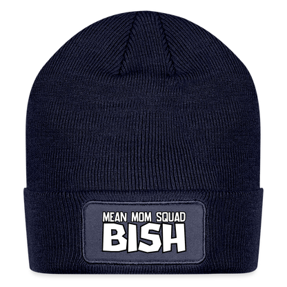 Mean Mom SQUAD BISH - Patch Beanie - navy