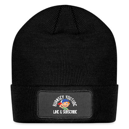 Burnsey | Patch Beanie - black