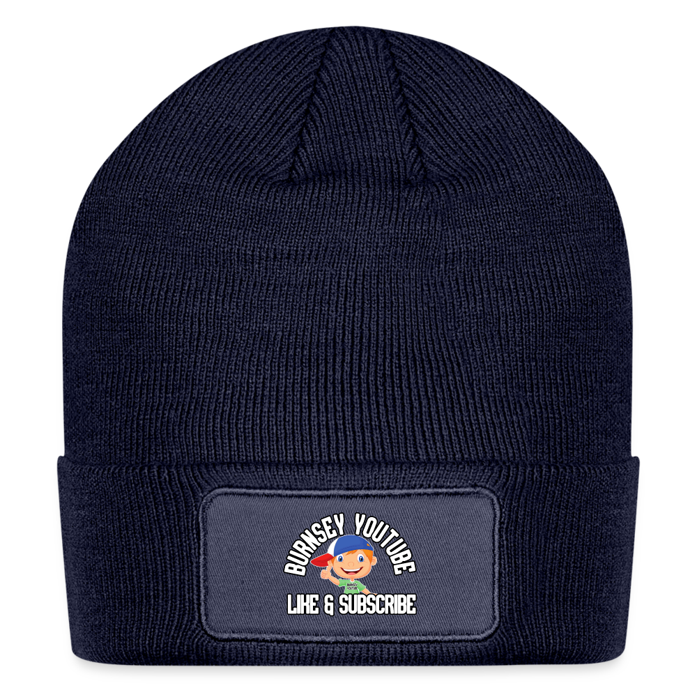 Burnsey | Patch Beanie - navy