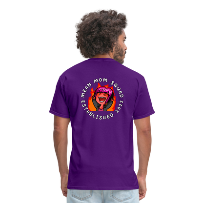 Mean Mom SQUAD Est. 2022 | Adult Ultimate Gamer Shirt Unisex - purple