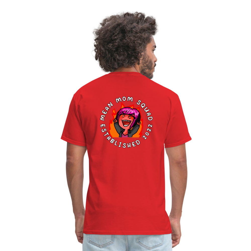 Mean Mom SQUAD Est. 2022 | Adult Ultimate Gamer Shirt Unisex - red