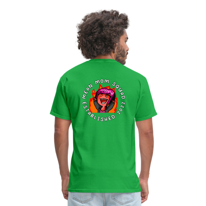 Mean Mom SQUAD Est. 2022 | Adult Ultimate Gamer Shirt Unisex - bright green