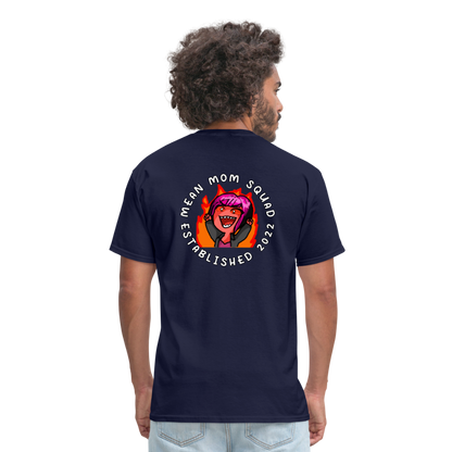 Mean Mom SQUAD Est. 2022 | Adult Ultimate Gamer Shirt Unisex - navy