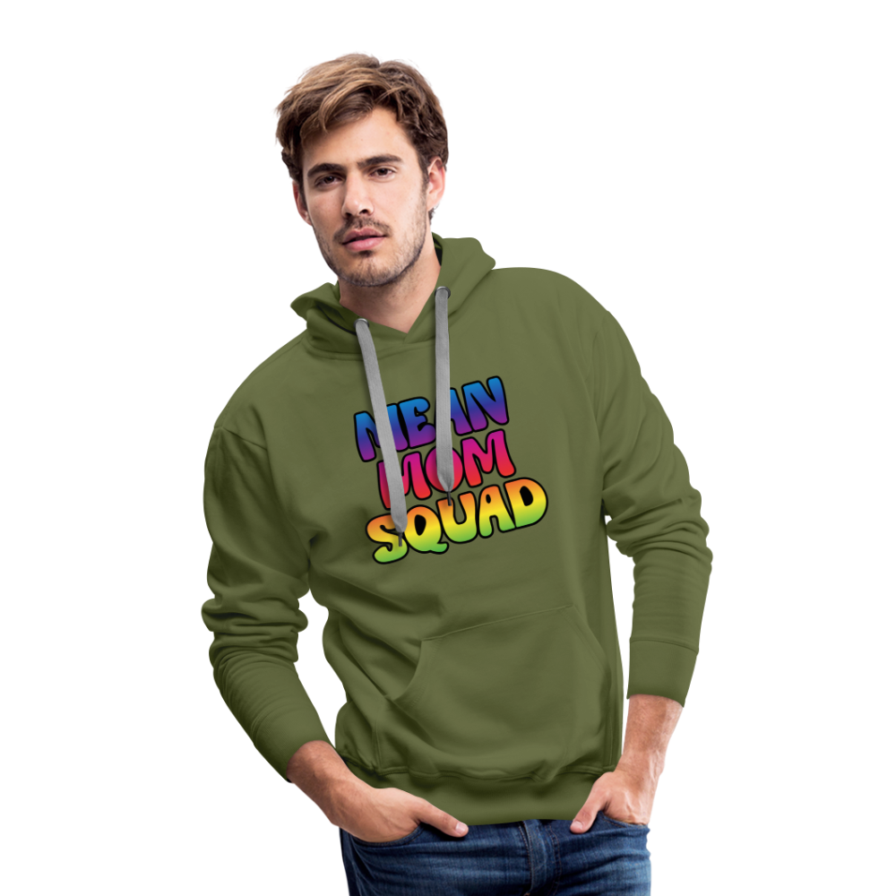 MEAN MOM SQUAD Colorful | Men's Premium Hoodie - olive green