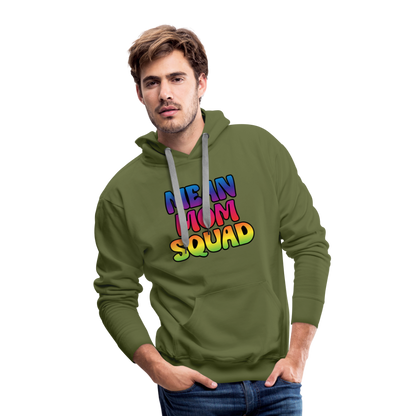 MEAN MOM SQUAD Colorful | Men's Premium Hoodie - olive green