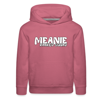 Meanie Ranked SQUAD | Youth Premium Hoodie - mauve