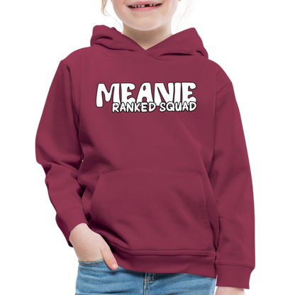 Meanie Ranked SQUAD | Youth Premium Hoodie - burgundy