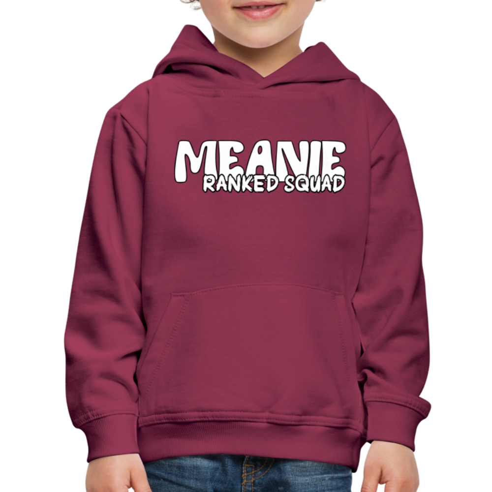 Meanie Ranked SQUAD | Youth Premium Hoodie - burgundy