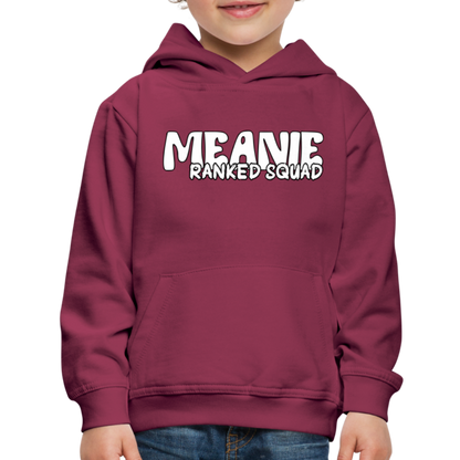 Meanie Ranked SQUAD | Youth Premium Hoodie - burgundy