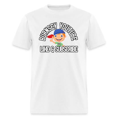 Burnsey YouTube | Super-Soft Gamer Shirt - white