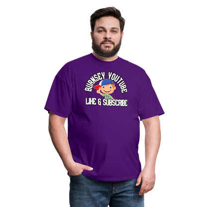 Burnsey YouTube | Super-Soft Gamer Shirt - purple