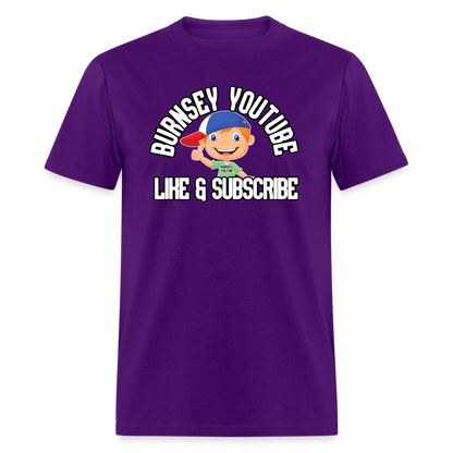 Burnsey YouTube | Super-Soft Gamer Shirt - purple