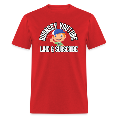 Burnsey YouTube | Super-Soft Gamer Shirt - red