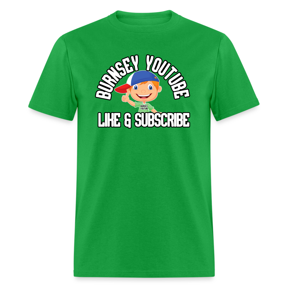 Burnsey YouTube | Super-Soft Gamer Shirt - bright green