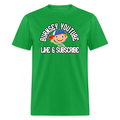 Burnsey YouTube | Super-Soft Gamer Shirt - bright green