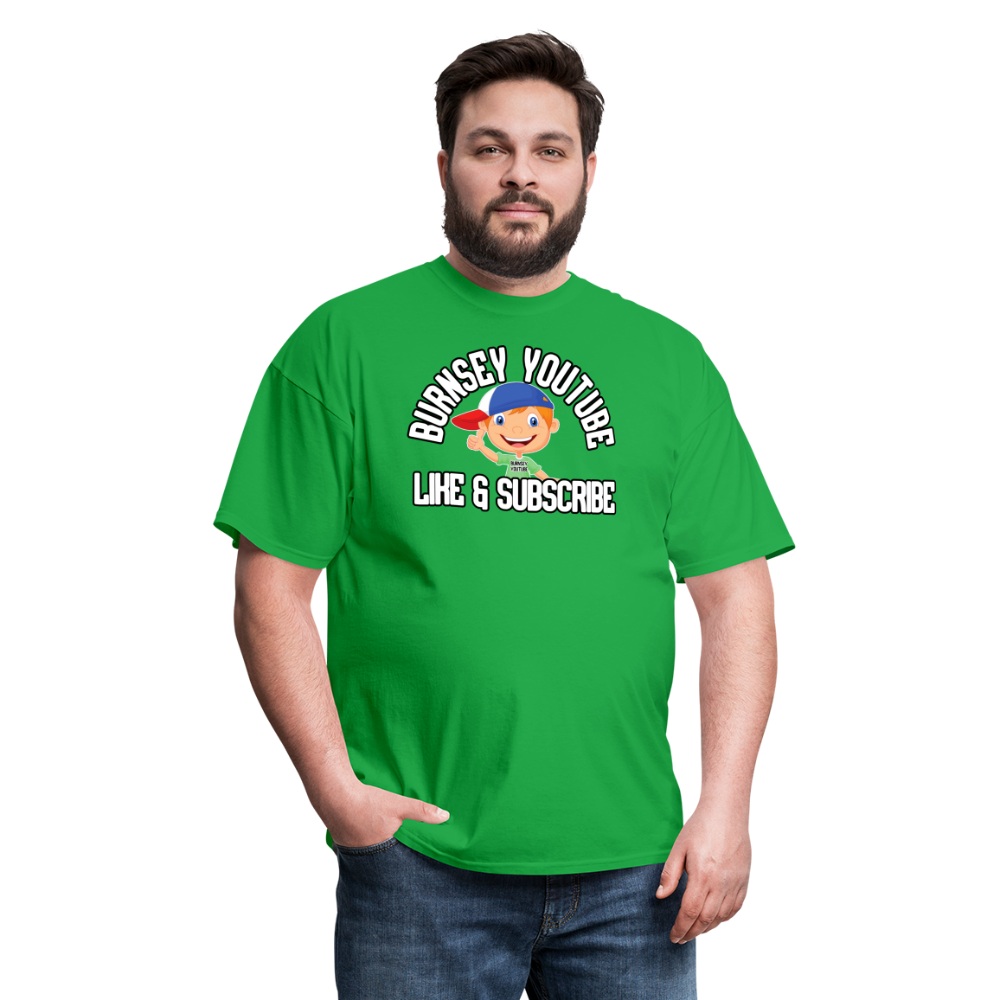 Burnsey YouTube | Super-Soft Gamer Shirt - bright green