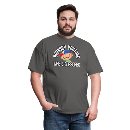 Burnsey YouTube | Super-Soft Gamer Shirt - charcoal