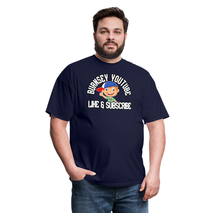 Burnsey YouTube | Super-Soft Gamer Shirt - navy