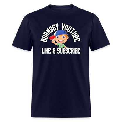 Burnsey YouTube | Super-Soft Gamer Shirt - navy