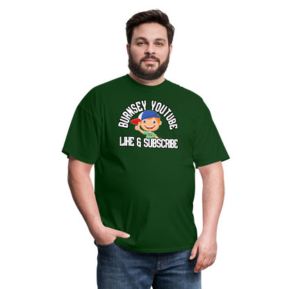 Burnsey YouTube | Super-Soft Gamer Shirt - forest green