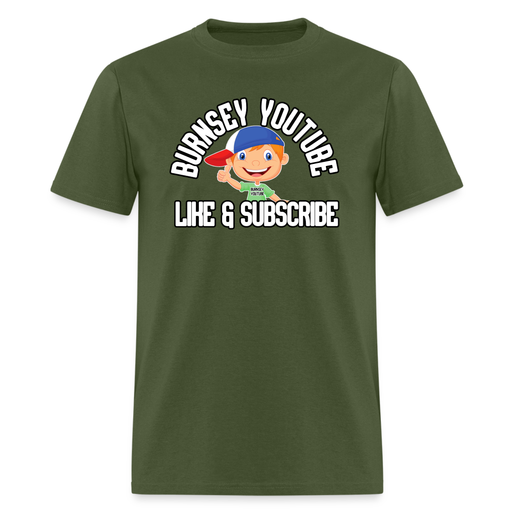 Burnsey YouTube | Super-Soft Gamer Shirt - military green