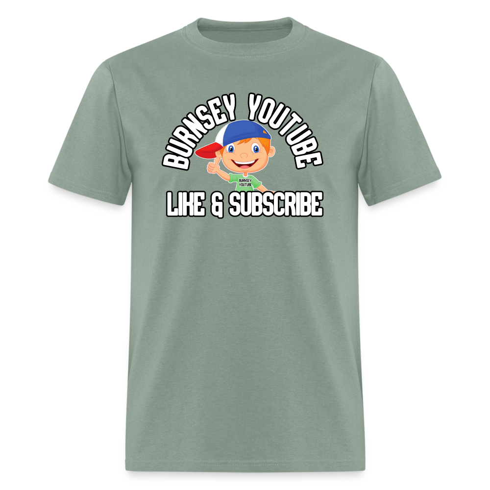 Burnsey YouTube | Super-Soft Gamer Shirt - sage