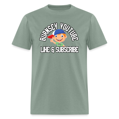 Burnsey YouTube | Super-Soft Gamer Shirt - sage