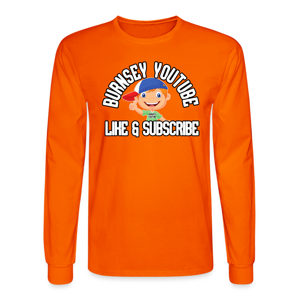 Burnsey YouTube | Long Sleeve T-Shirt - orange