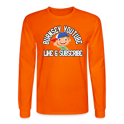 Burnsey YouTube | Long Sleeve T-Shirt - orange