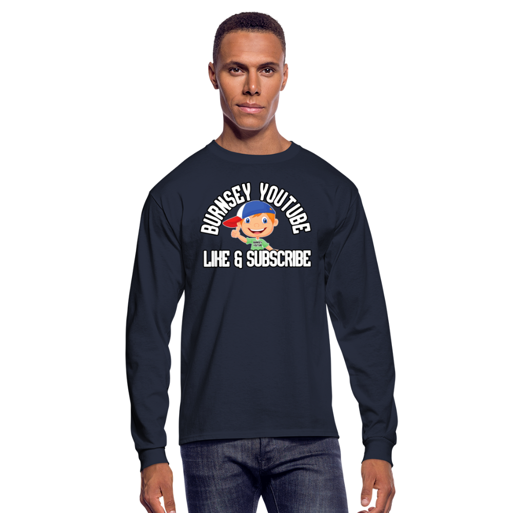 Burnsey YouTube | Long Sleeve T-Shirt - navy