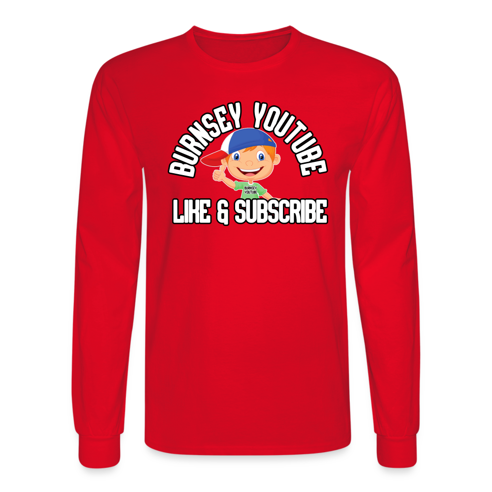 Burnsey YouTube | Long Sleeve T-Shirt - red