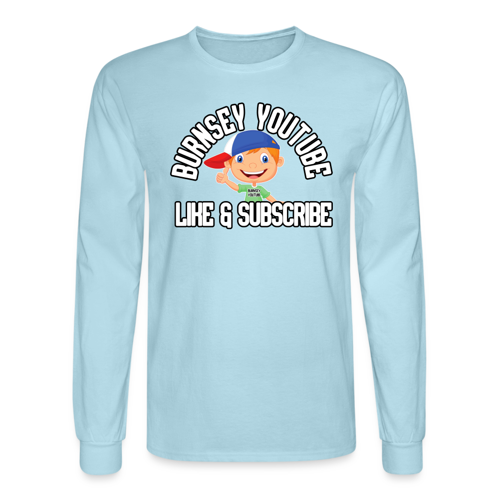 Burnsey YouTube | Long Sleeve T-Shirt - powder blue