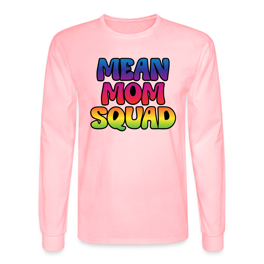 MEAN MOM SQUAD Colorful | Adult Long Sleeve Shirt - pink