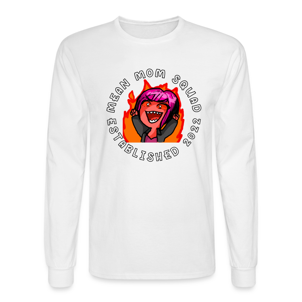 Mean Mom SQUAD Est. 2022 | Long Sleeve Shirt - white