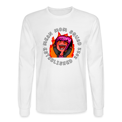 Mean Mom SQUAD Est. 2022 | Long Sleeve Shirt - white