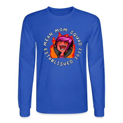 Mean Mom SQUAD Est. 2022 | Long Sleeve Shirt - royal blue