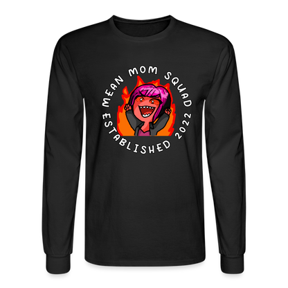 Mean Mom SQUAD Est. 2022 | Long Sleeve Shirt - black