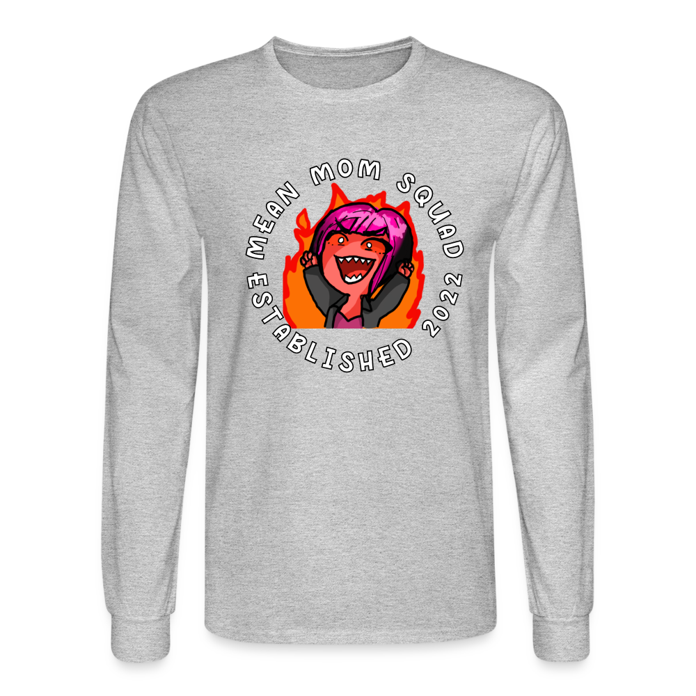 Mean Mom SQUAD Est. 2022 | Long Sleeve Shirt - heather gray