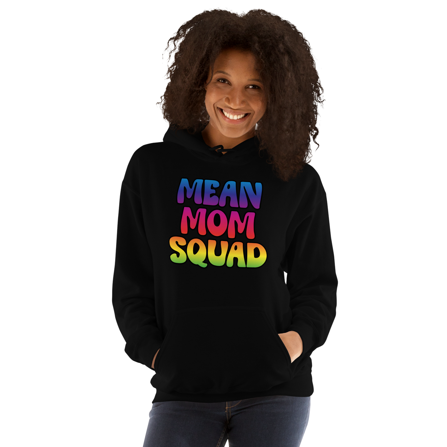 Mean Mom SQUAD | Colorful Adult Gamer Hoodie