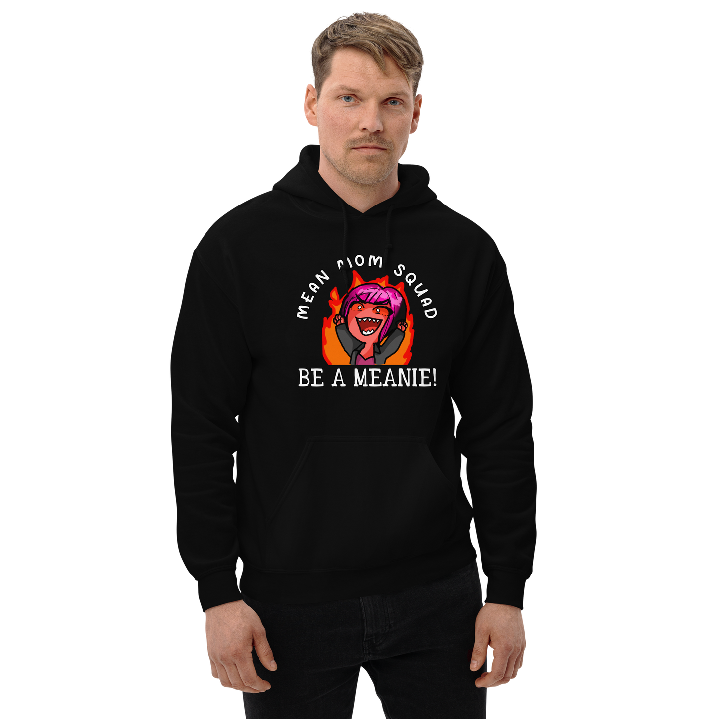 Mean Mom SQUAD BE A MEANIE | Adult Gamer Hoodie