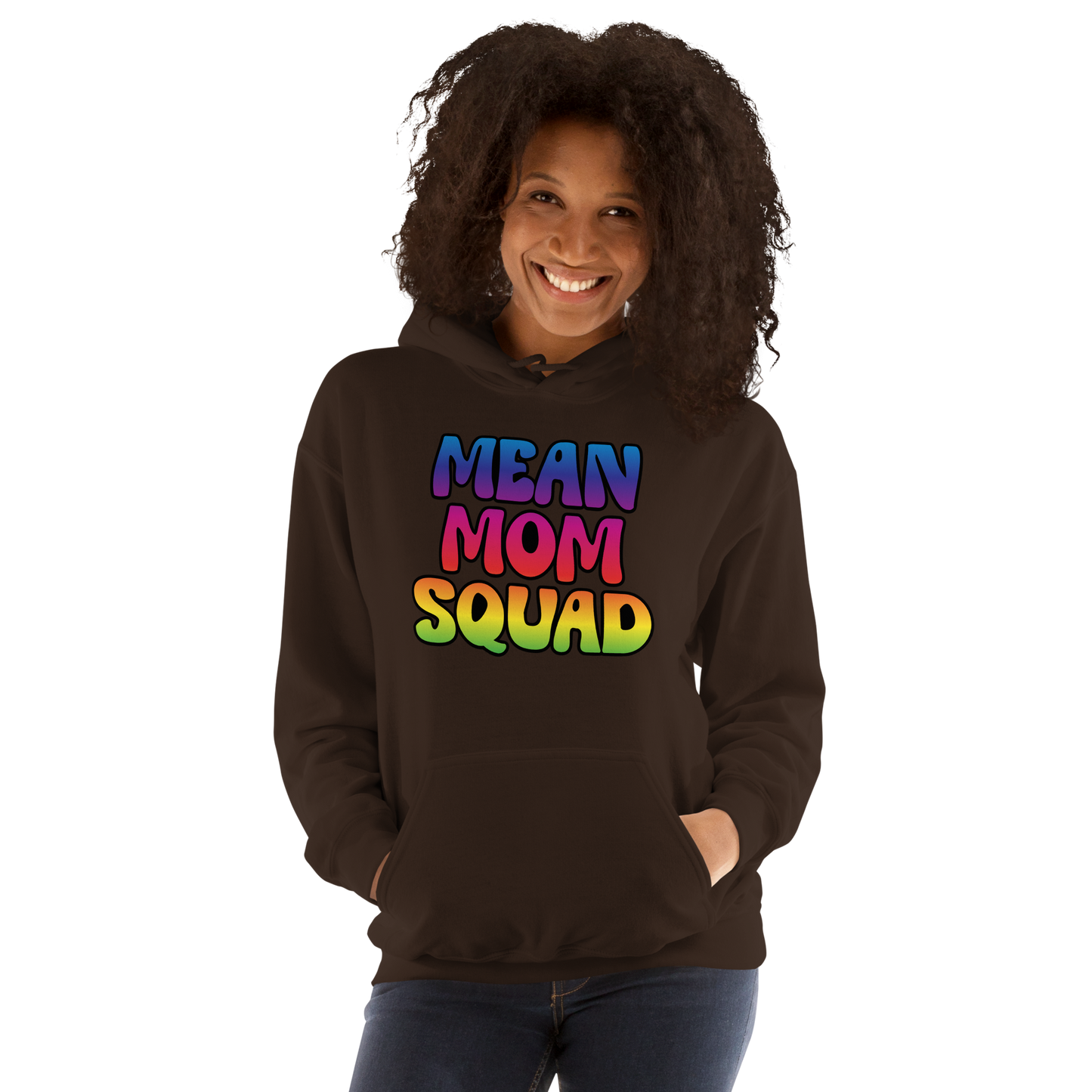 Mean Mom SQUAD | Colorful Adult Gamer Hoodie