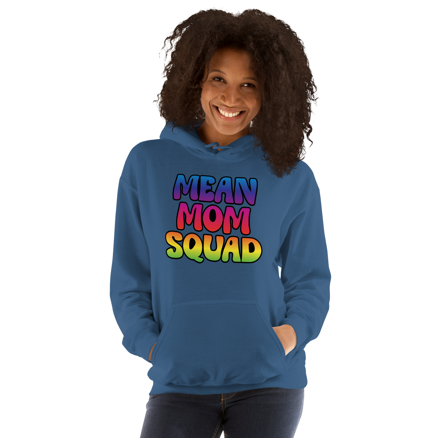 Mean Mom SQUAD | Colorful Adult Gamer Hoodie