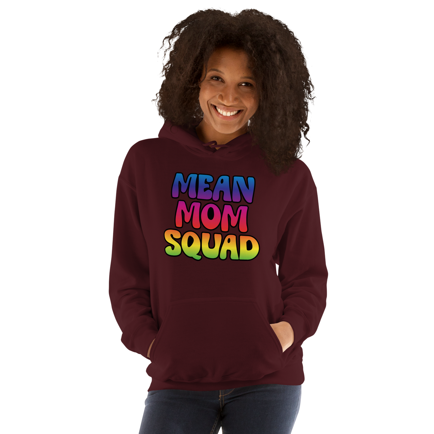 Mean Mom SQUAD | Colorful Adult Gamer Hoodie