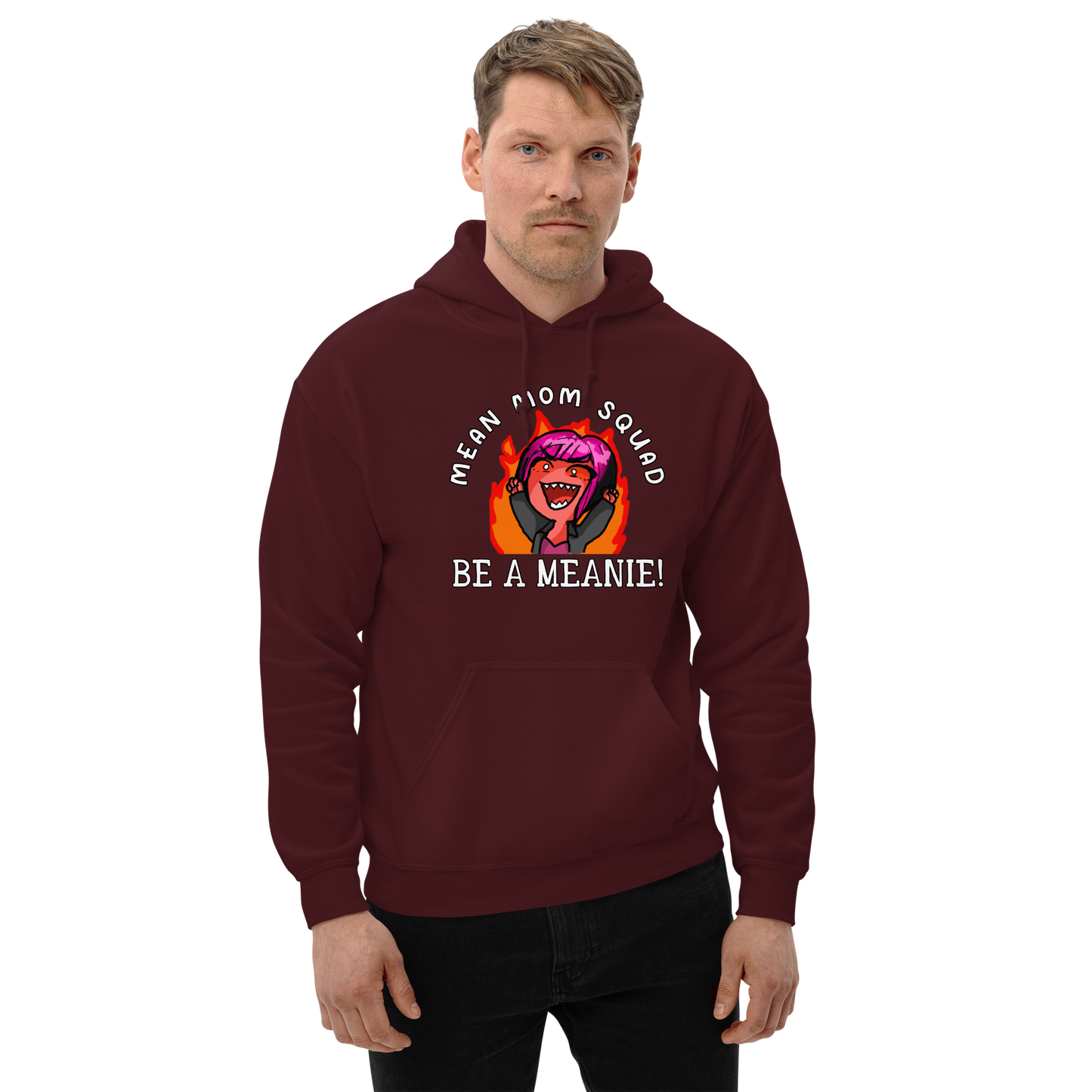 Mean Mom SQUAD BE A MEANIE | Adult Gamer Hoodie